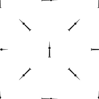 Kule desen sorunsuz siyah