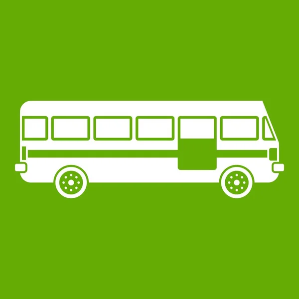 緑バス アイコン — ストックベクタ