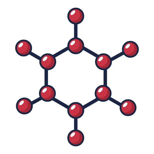 Ícone da molécula, estilo dos desenhos animados —  Vetores de Stock