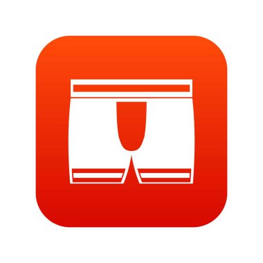 Erkek boxer külot simgesi dijital kırmızı