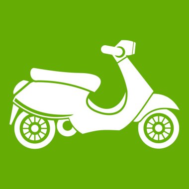 Vespa scooter simgesi yeşil