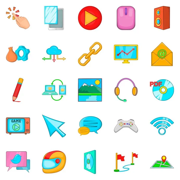 Online oyun Icons set, karikatür tarzı