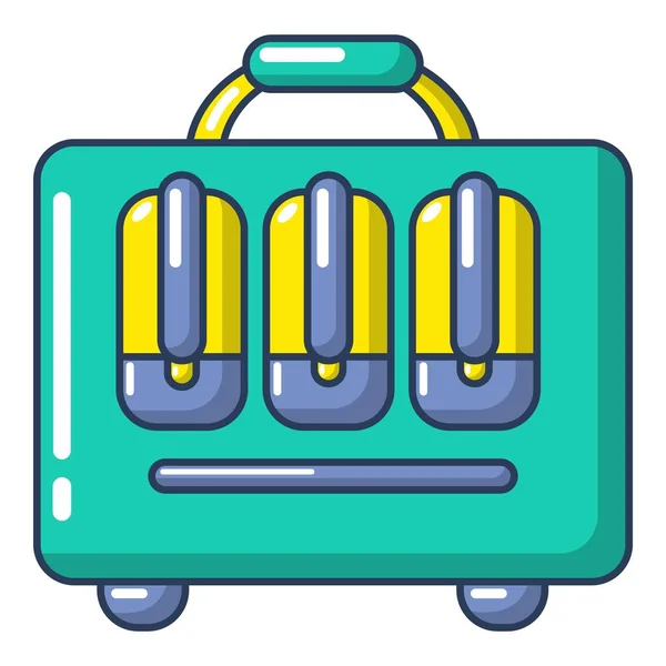 Travel bag ontwerp pictogram, cartoon stijl — Stockvector