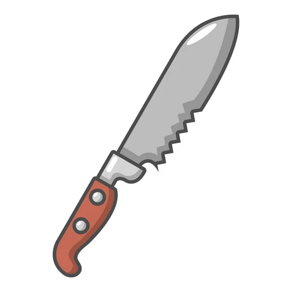 Icono del cuchillo, estilo de dibujos animados — Vector de stock