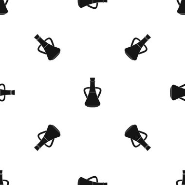 Şişe zeytinyağı desen sorunsuz siyah