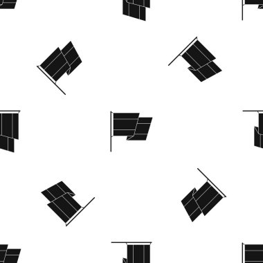 İspanya bayrağı sorunsuz siyah desen