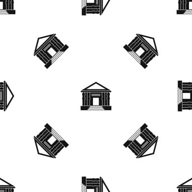 Colonnade desen sorunsuz siyah