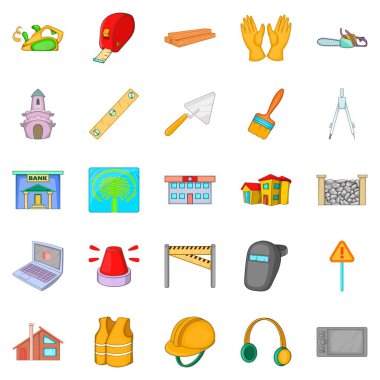 Elit geliştirme Icons set, karikatür tarzı