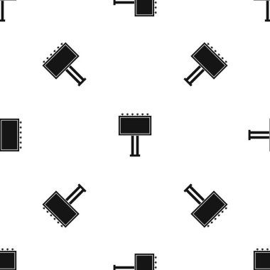 Reklam pano desen sorunsuz siyah