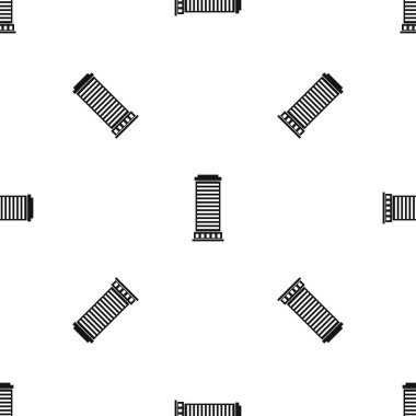 Sütun deseni sorunsuz siyah