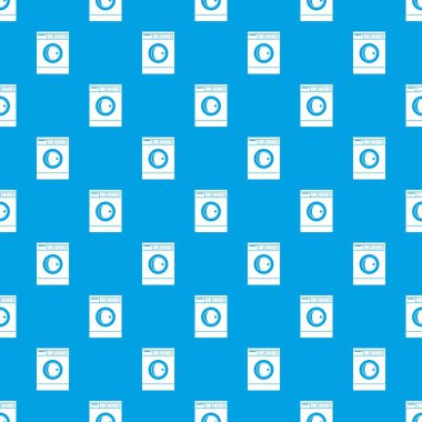Çamaşır makinesi desen kesintisiz mavi