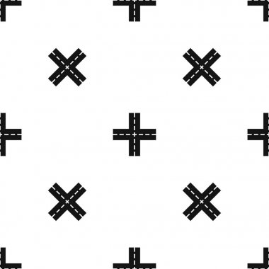 Geçiş yol desen sorunsuz siyah