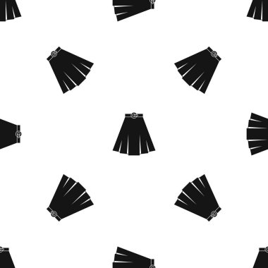 Etek desen sorunsuz siyah