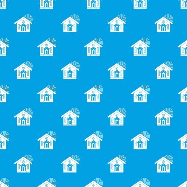 Ev desen kesintisiz mavi