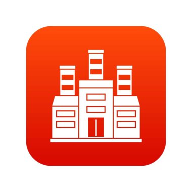 Rafineri simgesi dijital kırmızı