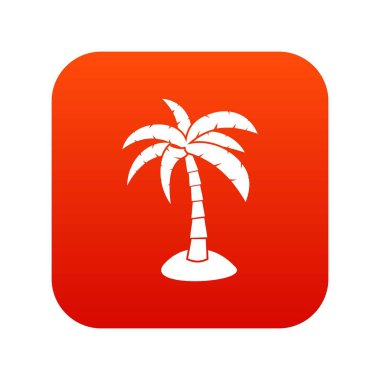 Palm simgesi dijital kırmızı