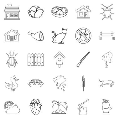 Bower Icons set, anahat stili