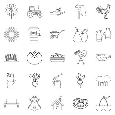 Hamlet Icons set, anahat stili