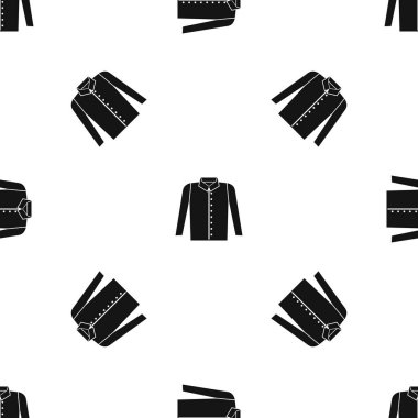 Gömlek desen sorunsuz siyah