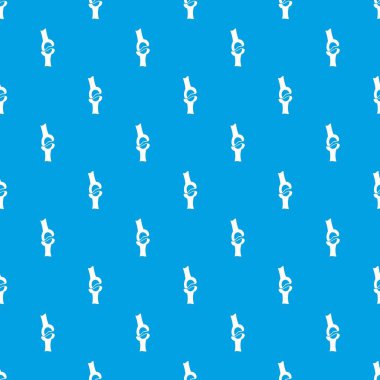 Diz eklem desen kesintisiz mavi