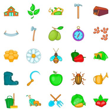 Kin Icons set, karikatür tarzı