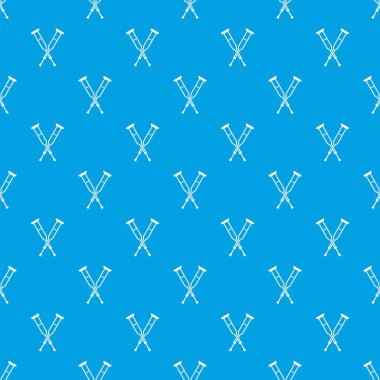 Koltuk değneği desen kesintisiz mavi