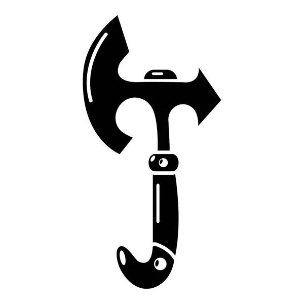 Ax heavy icon, simple black style — Stock Vector