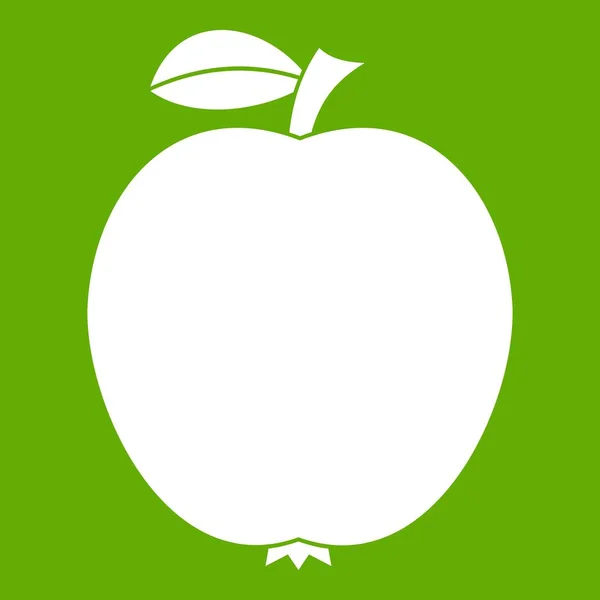 Ikonę apple czarny zielony — Wektor stockowy