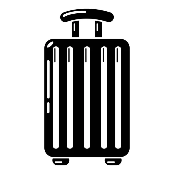Ταξιδεύουν τσάντα ταξιδιού εικονίδιο, απλό στυλ μαύρο — Διανυσματικό Αρχείο