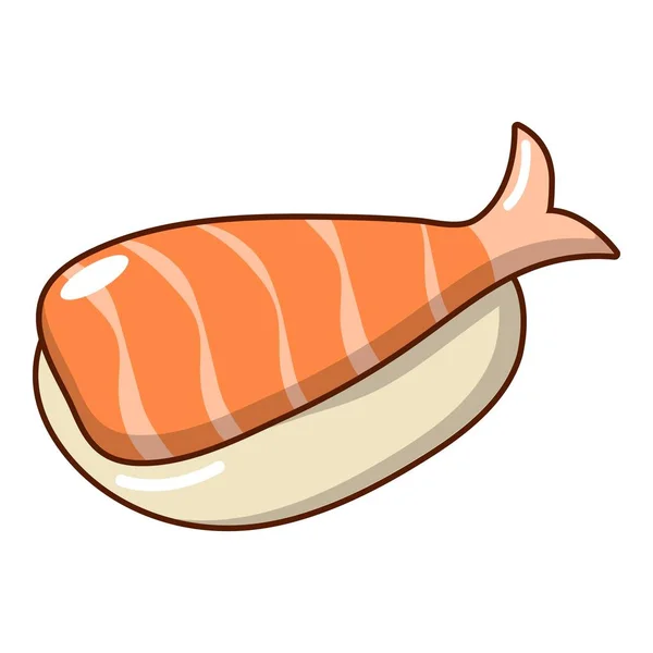 Ícone de almoço de sushi, estilo cartoon — Vetor de Stock