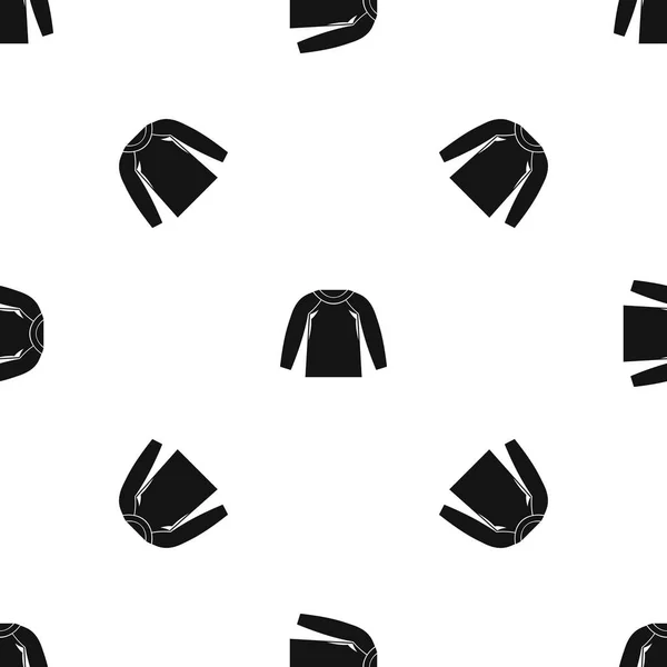 Sportovní bunda, černá bezešvé vzor — Stockový vektor