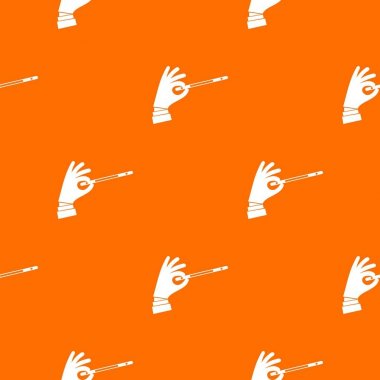 Sihirbaz el sorunsuz bir sihirli değnek desenli