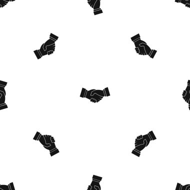 El sıkışma desen sorunsuz siyah