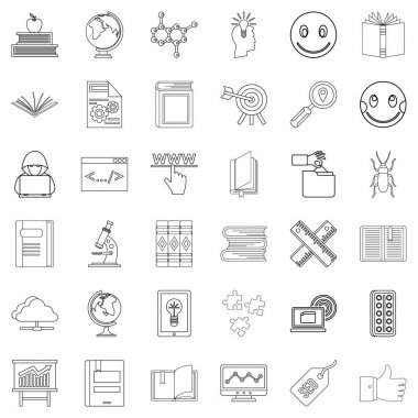 Icons set okuyan, anahat stili