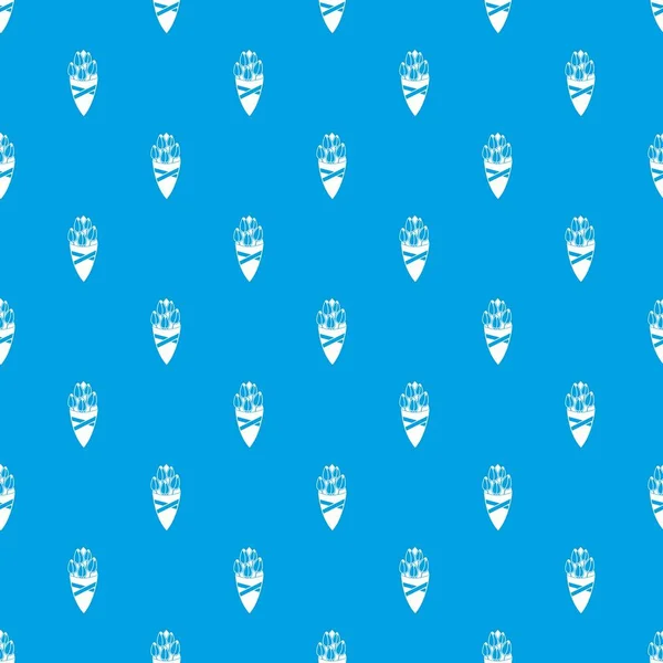 Lale çiçek deseni kesintisiz mavi buket