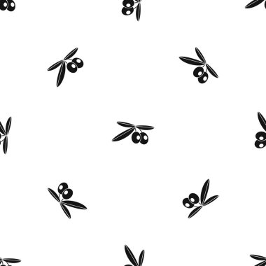 Zeytin deseni sorunsuz siyah