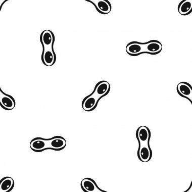 Fıstık kabukları desen sorunsuz siyah