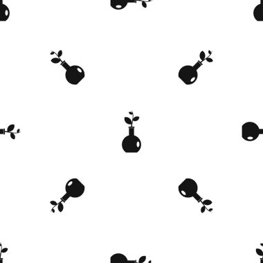 Bir vazo desen sorunsuz siyahlı bitki