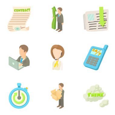 Takım Icons set, karikatür tarzı