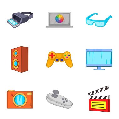 Anket Icons set, karikatür tarzı