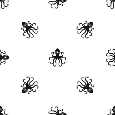 Ahtapot, desen sorunsuz siyah