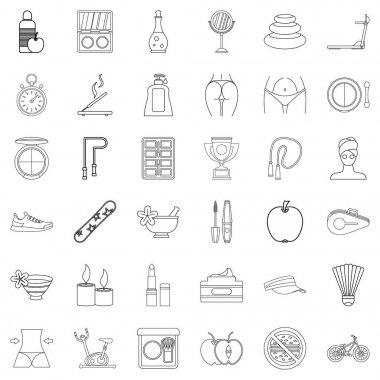 Yansıtma simgeler kümesi, anahat stili