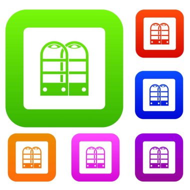 Dükkanı güvenlik anti hırsızlık sensör gates set renk koleksiyonu