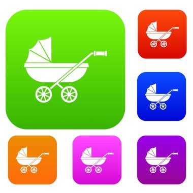 Bebek arabası renk koleksiyonu ayarla