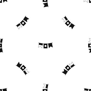 Sorunsuz siyah bayraklar desen