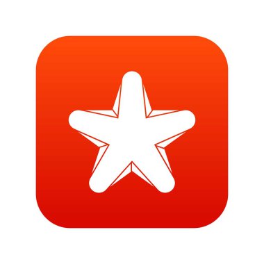 Yıldız simgesi dijital kırmızı