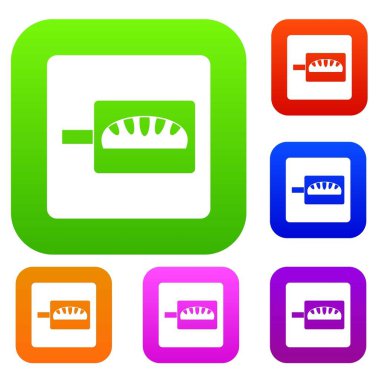 Ekmek pişirme renk koleksiyonu ayarla