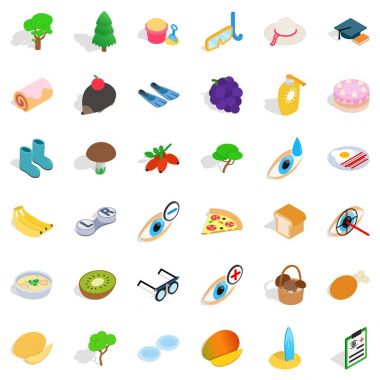 Lensler Icons set, izometrik stili