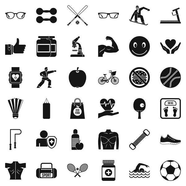 Ağırlık Icons set, basit tarzı