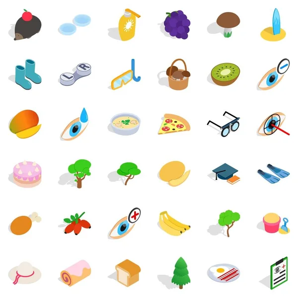 Sağlık Icons set, izometrik stili